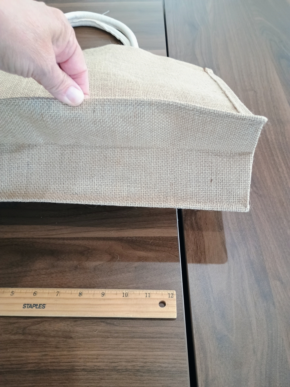 Hello Weekend Canvas & Jute Tote Bag - Neutral - Picture 8 of 8